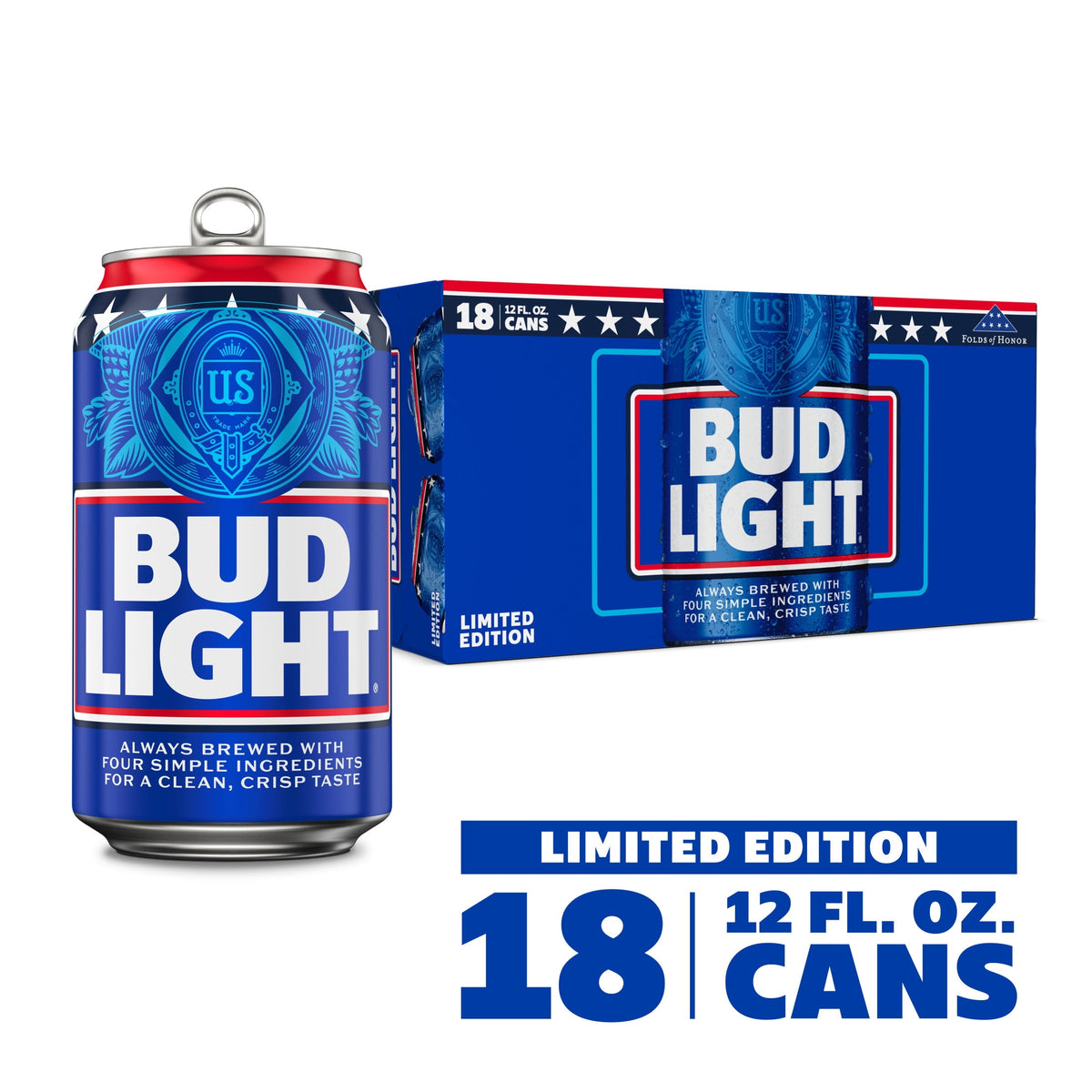 Bud Light 12oz Cans 18-Pack