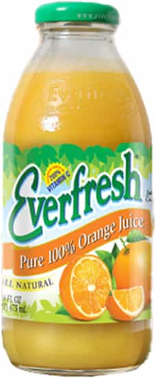 Everfresh Orange Juice 16oz Bottle