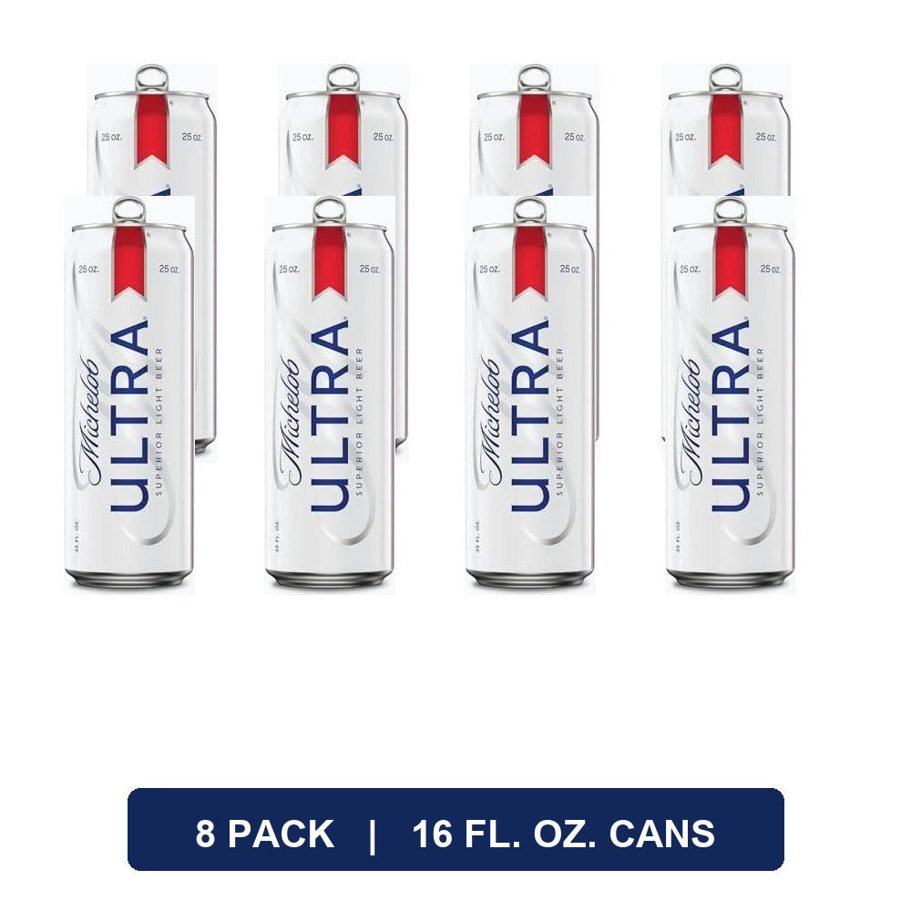 Michelob Ultra 8 latas de 16oz