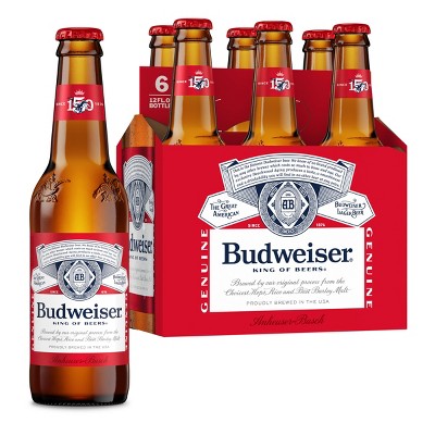 Budweiser 12oz Bottles 6-Pack