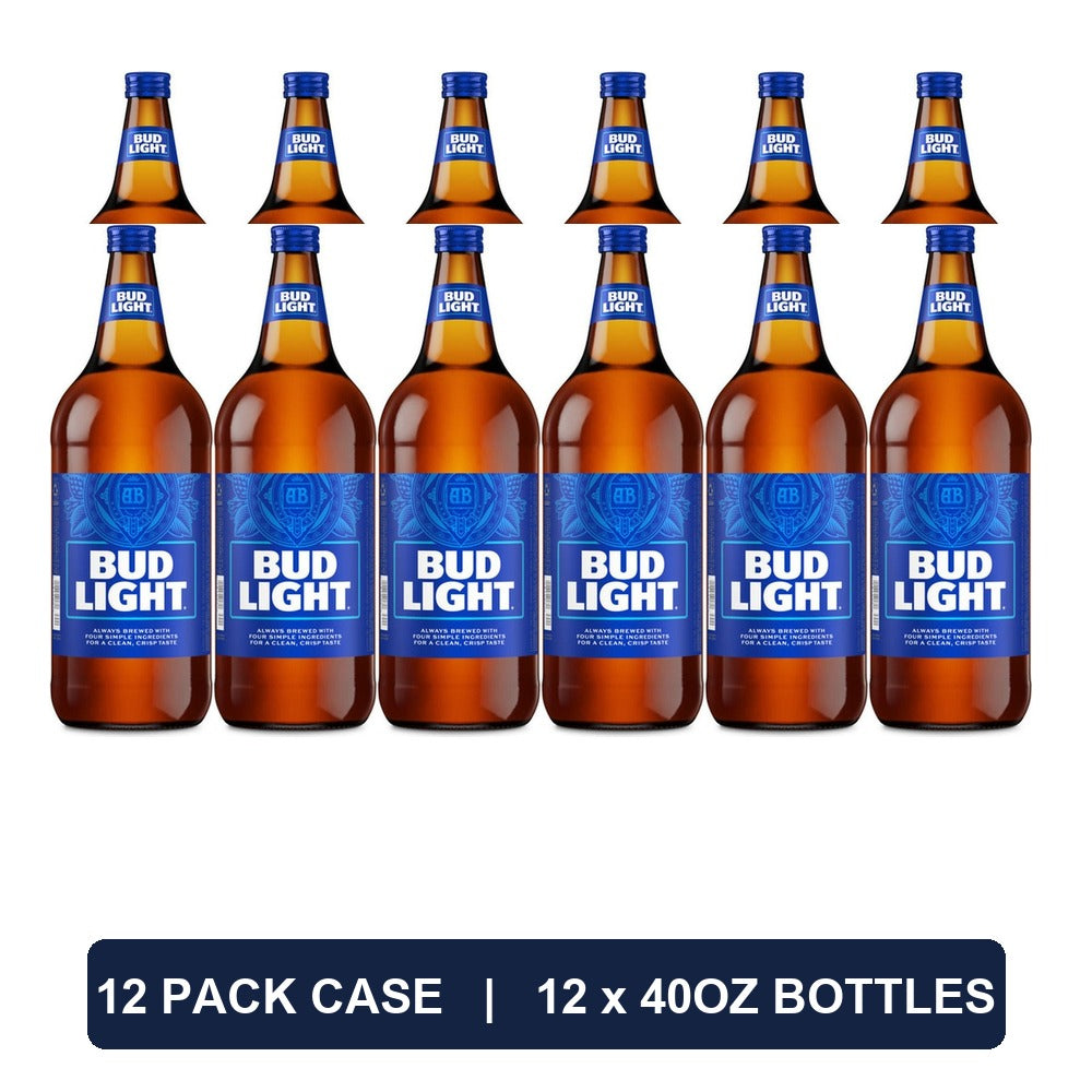 Bud Light 40oz Bottles 12-Pack