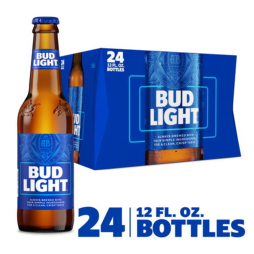 Bud Light 12oz Bottles 24-Pack