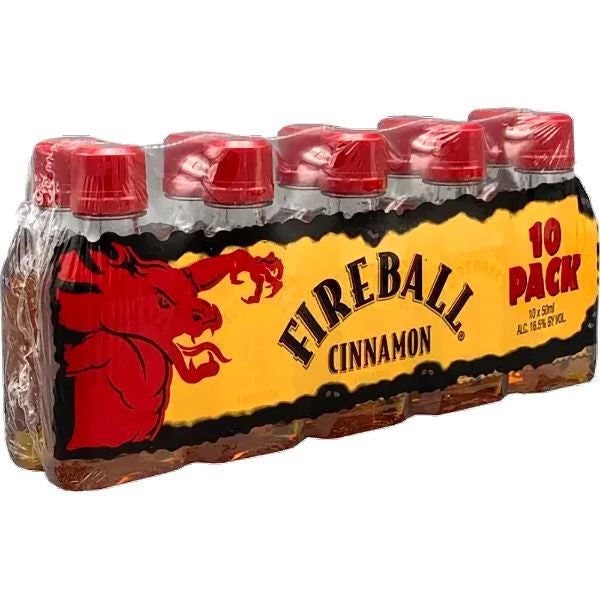 10-Pack Fireball 1.7oz Bottle