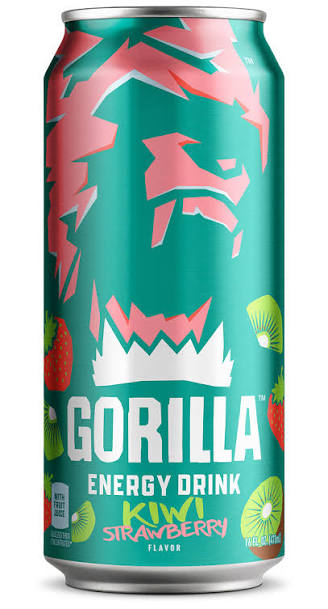 Gorilla Energy Kiwi Strawberry 16oz Can