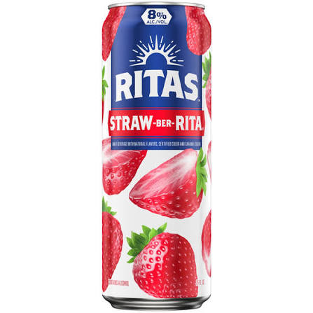 Lata de 24oz de Rita's Strawberrita