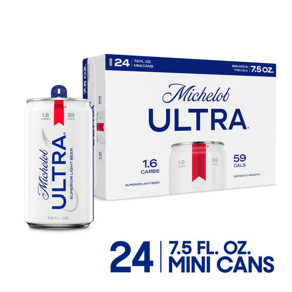 Michelob Ultra 7.5oz Mini Cans 24-Pack