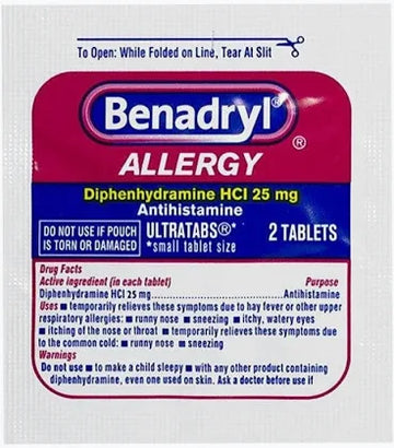 Benadryl Allergy 2 tabletas de 50 mg