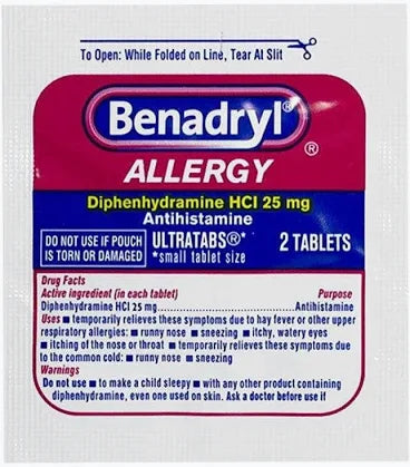 Benadryl Allergy 2 Tablets 50mg