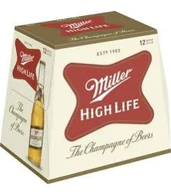 Miller High Life Bottles 12-Pack
