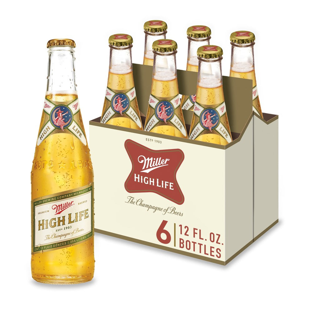 Miller High Life 6-Pack Bottles