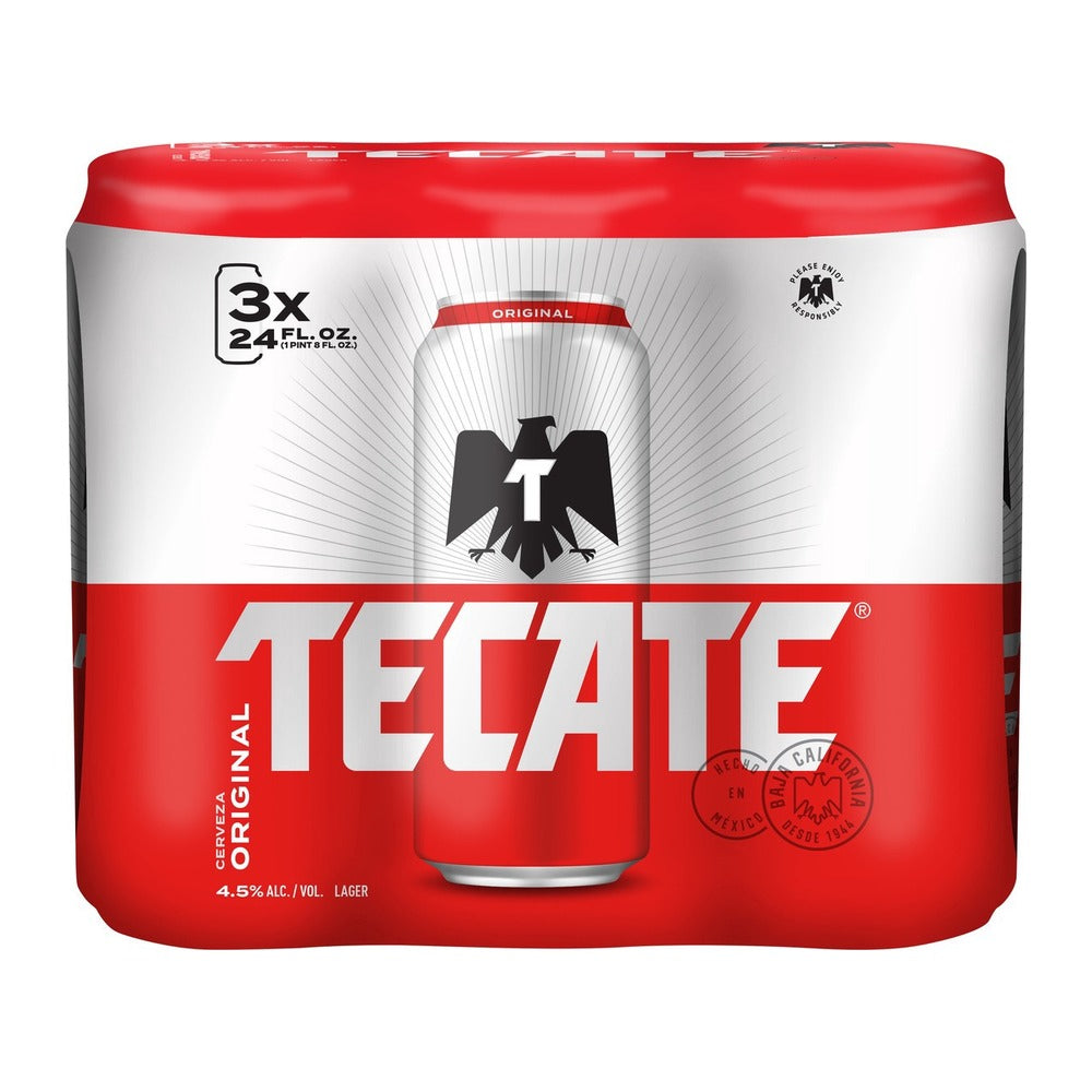 Tecate Original - Red 3-Pack 24oz Cans