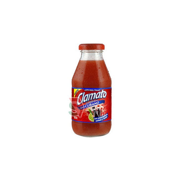 Botella de vidrio de 16 oz de Clamato Cubano